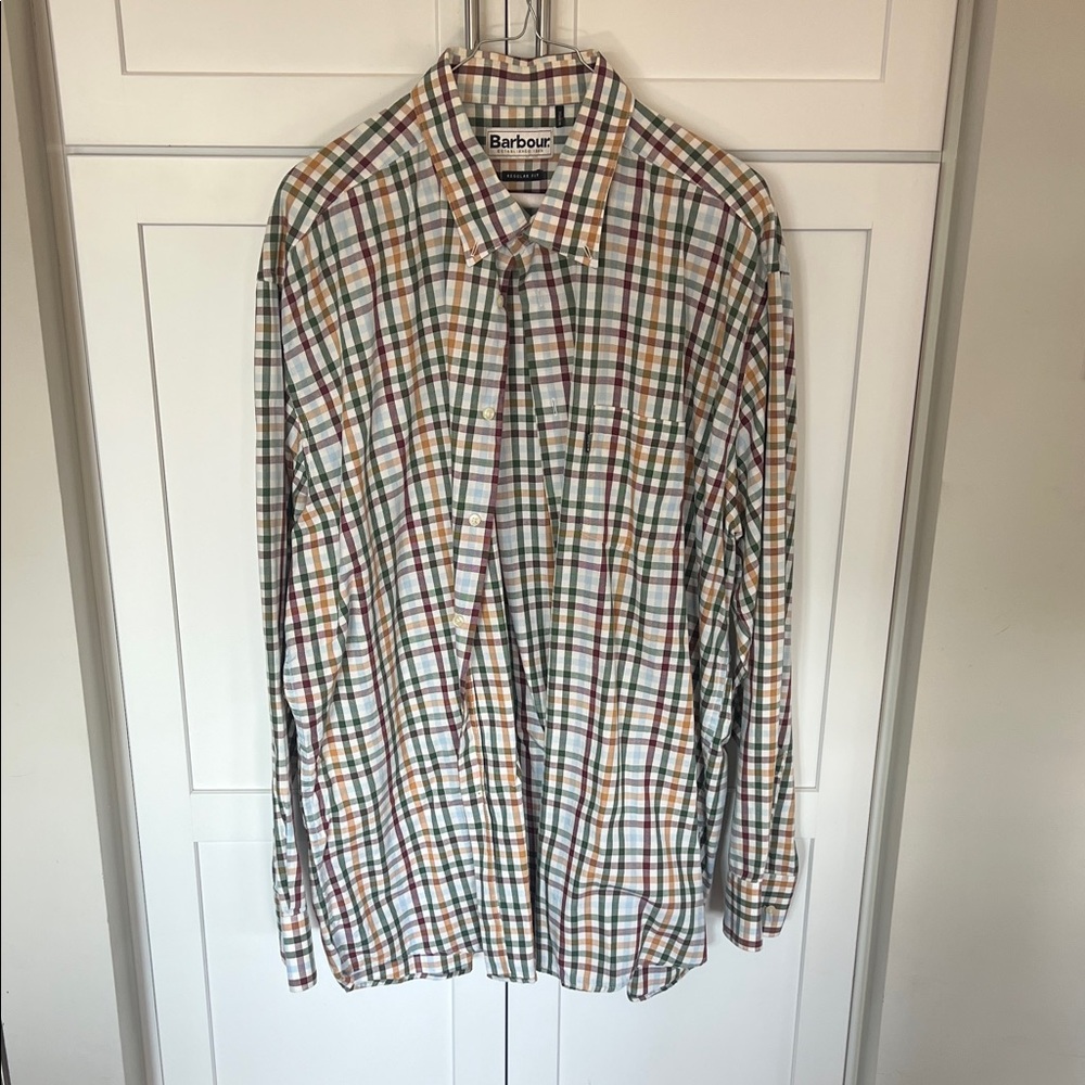 Barbour Classic Plaid Men's Shirt in Red, Green, and Blue